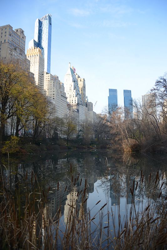 11D One57 And Time Warner Center From The Pond In Central Park Southeast